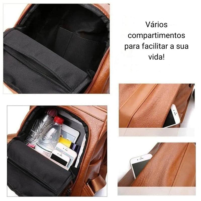 Bolsa Mochila em Couro - Davilan